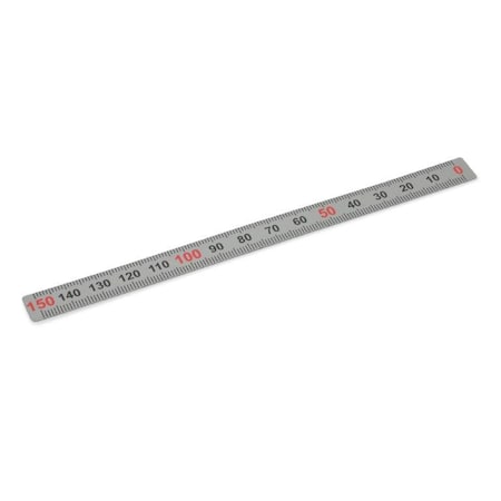 J.W. Winco GN711-NI-100-W-R Adhesive Ruler GN711